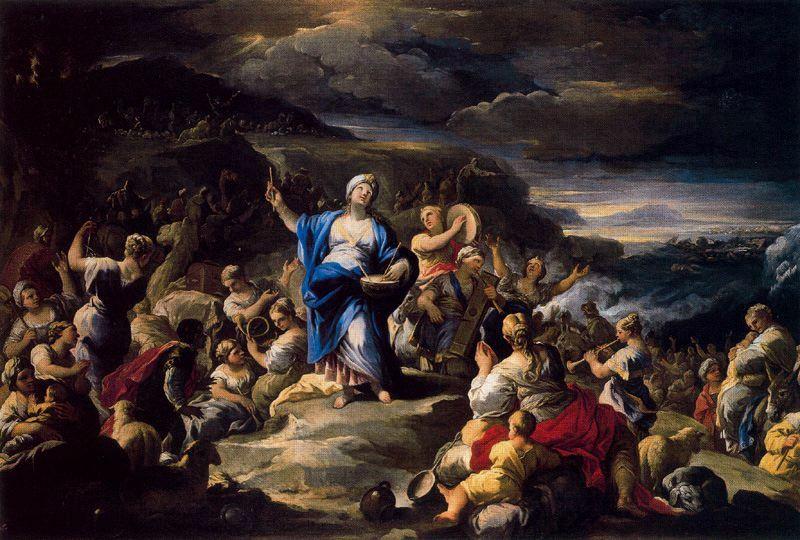  Paintings Reproductions Song of Miriam by Luca Giordano (1634-1705, Italy) | ArtsDot.com