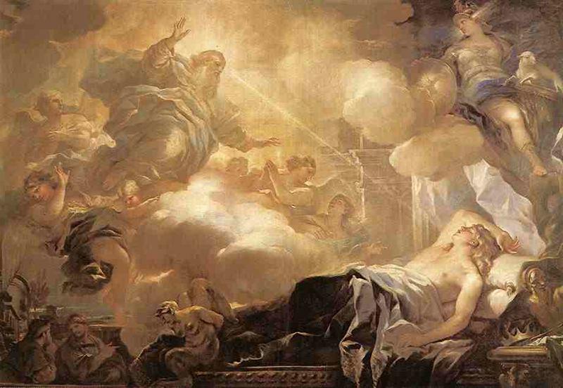  Art Reproductions The Dream of Solomon by Luca Giordano (1634-1705, Italy) | ArtsDot.com