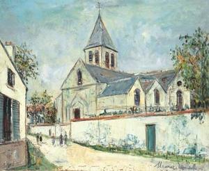 Maurice Utrillo - Church of Boursonne, Oise