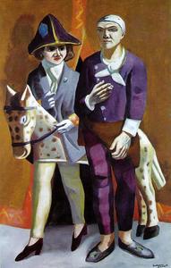 Max Beckmann - Carnival. The Artist and His Wife