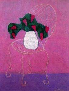 Milton Avery - Chair with Lilacs