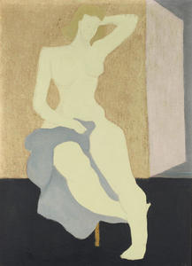 Milton Avery - Nude with Blue Cloth
