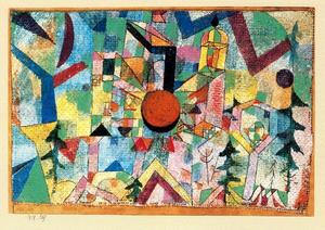 Paul Klee - Castle with Setting Sun