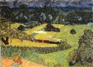 Pierre Bonnard - The Train and the Barges