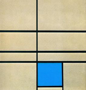 Piet Mondrian - Composition with Blue 1