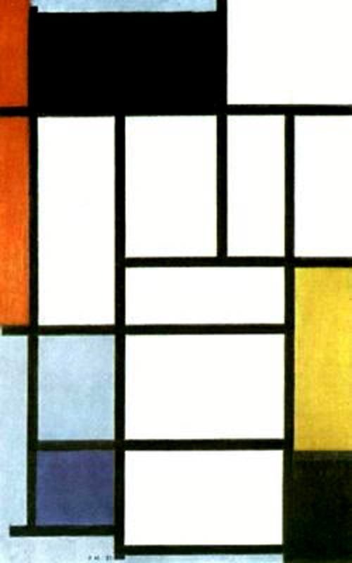  Museum Art Reproductions Composition with Red. Yellow and Blue by Piet Mondrian (1872-1944, Netherlands) | ArtsDot.com