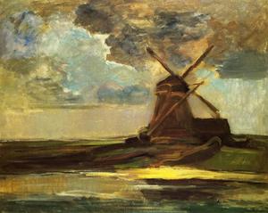 Piet Mondrian - Windmill in the Gein