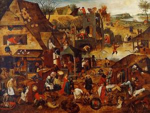 Pieter Bruegel The Younger - Flemish Proverbs