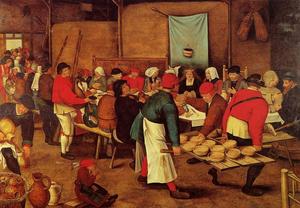 Pieter Bruegel The Younger - The Wedding Feast in a Barn