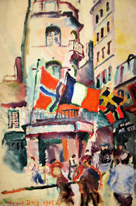 Raoul Dufy - July 14 in Le Havre