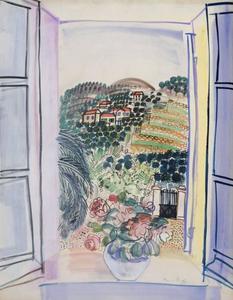 Raoul Dufy - Open Window at Saint-Jeannet
