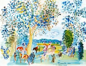 Raoul Dufy - Paddock en Deauville
