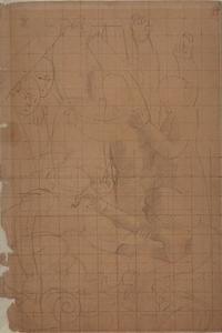 Stanley Spencer - Drawing for Left Section of `Resurrection. Port Glasgow-