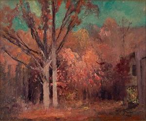 Theodore Clement Steele - Autumn Wooded Scene