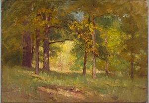 Theodore Clement Steele - Autumn Words (Forest Interior)