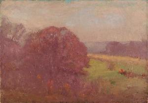 Theodore Clement Steele - Morning in Early Autumn (Oaks in Autumn)