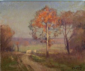 Theodore Clement Steele - Sycamores, Autumn (An Autumn Day)
