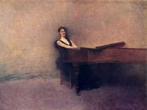 Thomas Wilmer Dewing - The Piano