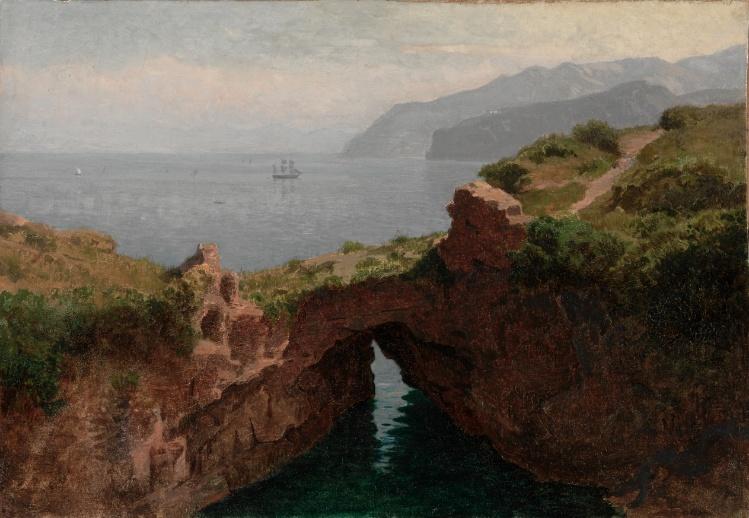  Paintings Reproductions Natural Arch, Capri 2 by William Stanley Haseltine (1835-1900, United States) | ArtsDot.com