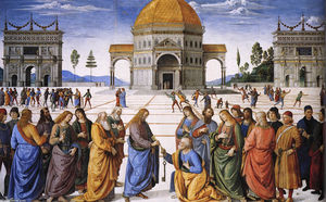 Vannucci Pietro (Le Perugin) - Christ Handing the Keys to St. Peter