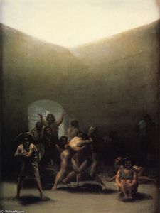 Francisco De Goya - Courtyard with Lunatics