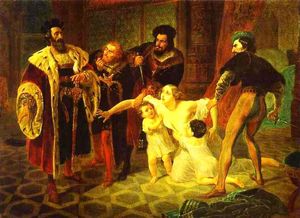 Karl Pavlovich Bryullov - Death of Inessa de Castro, Morganatic Wife of Portuguese Infant Don Pedro