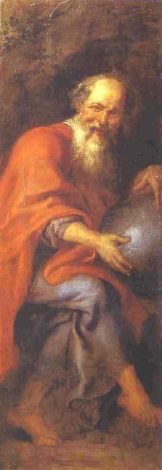  Paintings Reproductions Democritus, 1603 by Peter Paul Rubens (1577-1640, Germany) | ArtsDot.com
