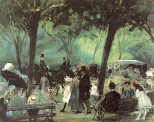 William James Glackens - The Drive, Central Park