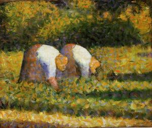 Georges Pierre Seurat - Farm Women at Work