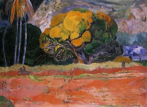 Paul Gauguin - Fatata te moua (also known as At the Big Mountain)