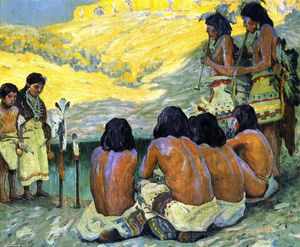 Eanger Irving Couse - The Flute Ceremony