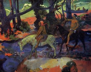 Paul Gauguin - The Ford (also known as Flight)