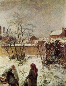 Paul Gauguin - The Garden in Winter, rue Carcel (also known as Snow, Rue Carcel II)