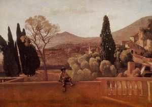 Jean Baptiste Camille Corot - Gardens of the Villa d-Este at Tivoli