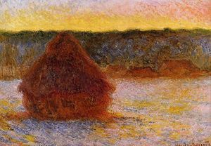 Claude Monet - Grainstack at Sunset, Winter
