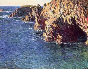 Claude Monet - The Grotto of Port-Domois