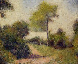 Georges Pierre Seurat - The Hedge (also known as The Clearing)