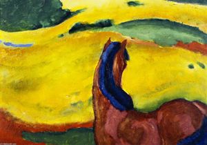 Franz Marc - Horse in a Landscape