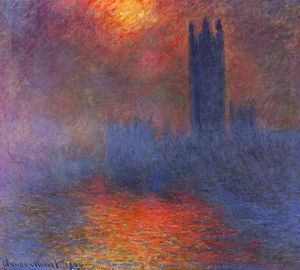 Claude Monet - Houses of Parliament, Effect of Sunlight in the Fog