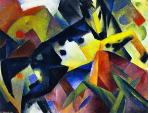 Franz Marc - Jumping Horse (also known as Picture with Horse)