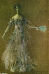 Thomas Wilmer Dewing - Lady in Lavender Dress