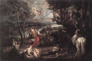 Peter Paul Rubens - Landscape with Saint George and the Dragon