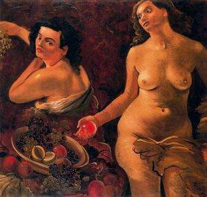 André Derain - Two naked women and still life