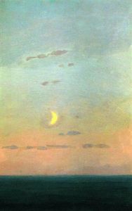 Arkhip Ivanovich Kuinji - Crescent moon at sunset