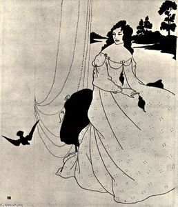 Aubrey Vincent Beardsley - A Book of Fifty Drawings, front cover
