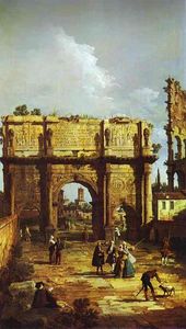 Bernardo Bellotto - The Arch of Constantine