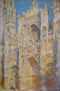 Claude Monet - Rouen Cathedral, West Facade, Sunlight