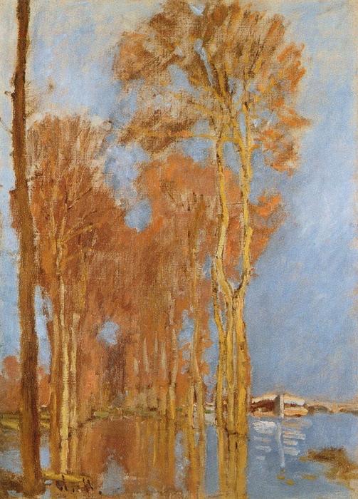  Museum Art Reproductions The Flood, 1872 by Claude Monet (1840-1926, France) | ArtsDot.com