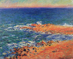 Claude Monet - The Big Blue Sea in Antibes