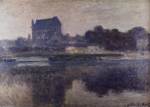 Claude Monet - Vernon Church in Fog